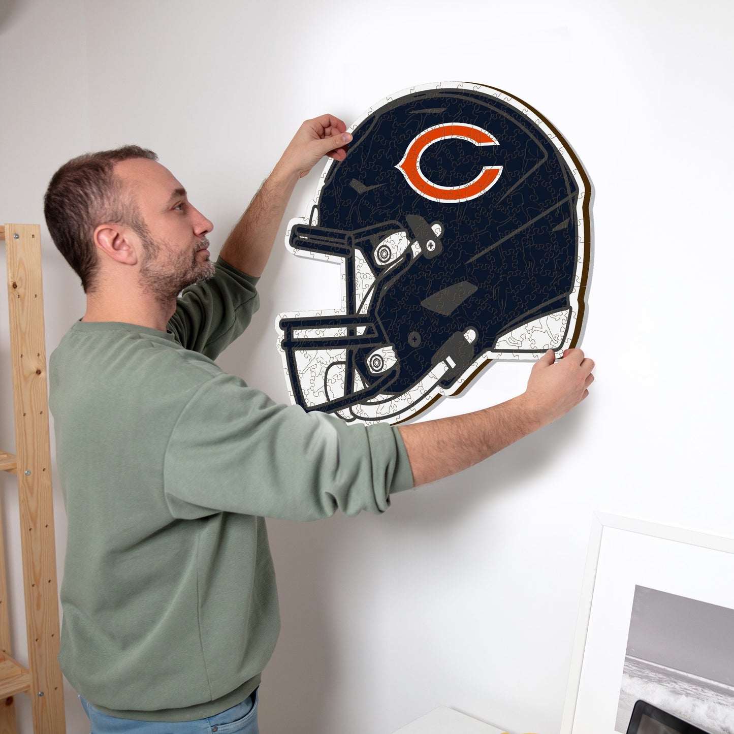 Chicago Bears™ Helm - Holzpuzzle
