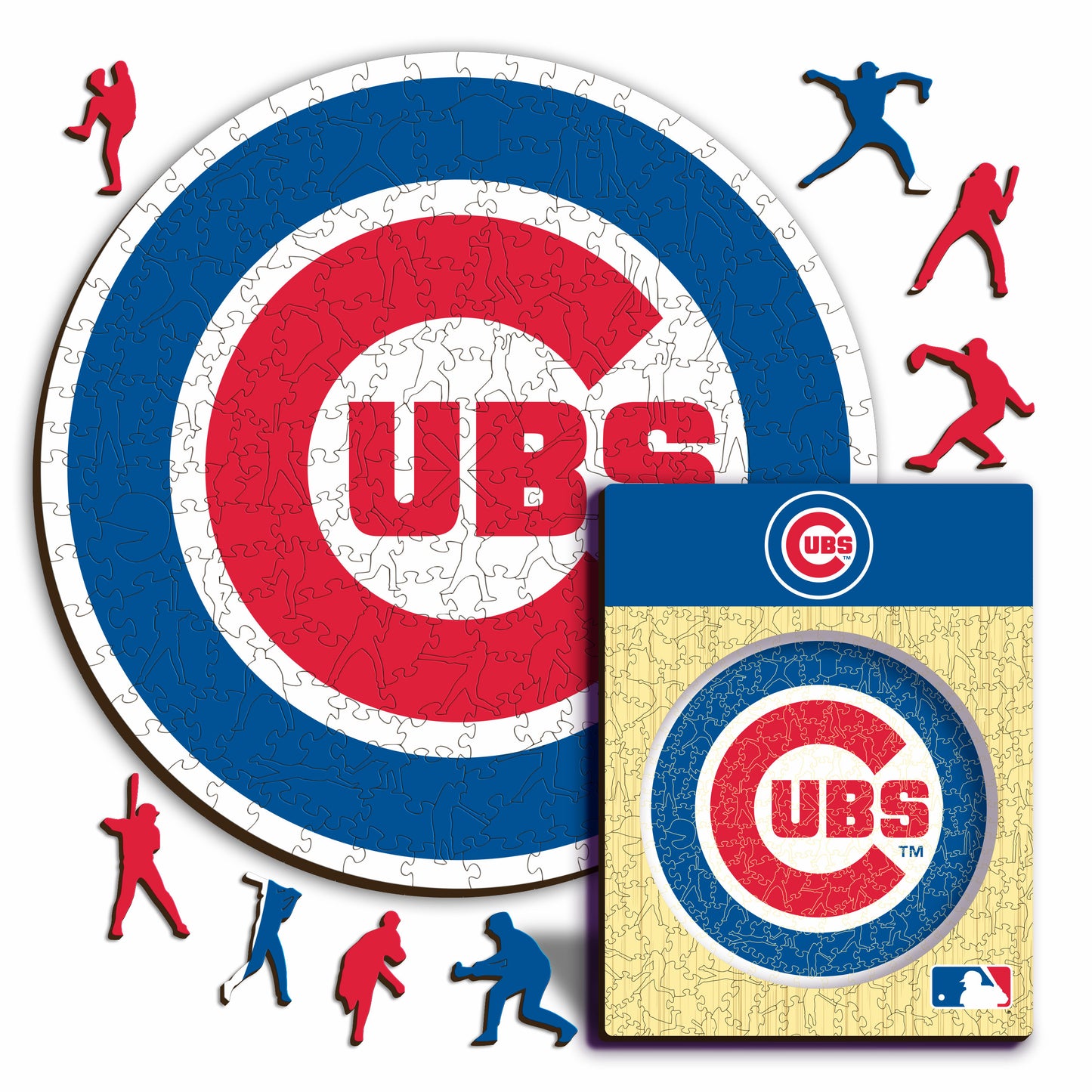 Chicago Cubs™ Logo - Holzpuzzle