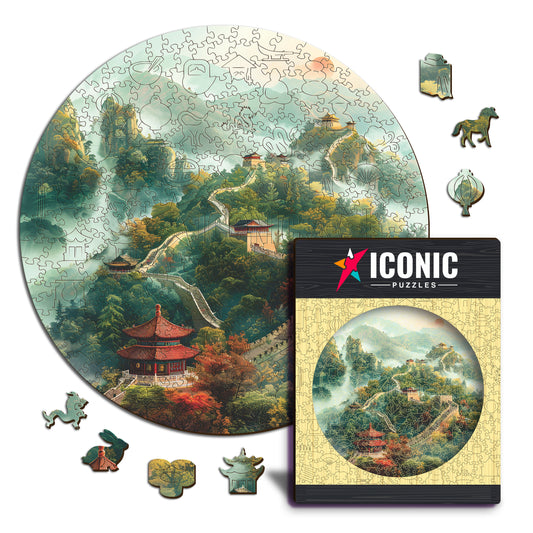 Chinesische Mauer - Holzpuzzle