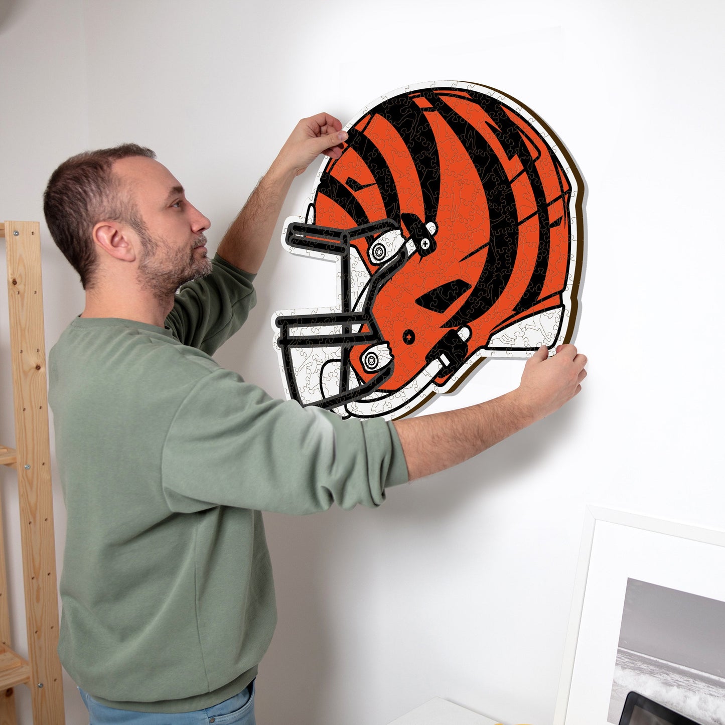 Cincinnati Bengals™ Helm - Holzpuzzle