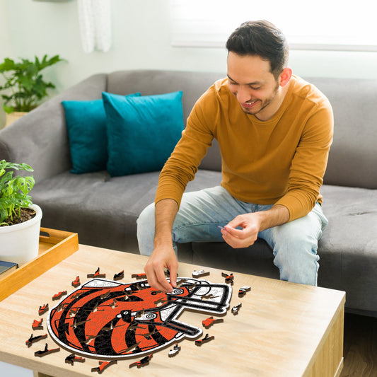 Cincinnati Bengals™ Helm - Holzpuzzle