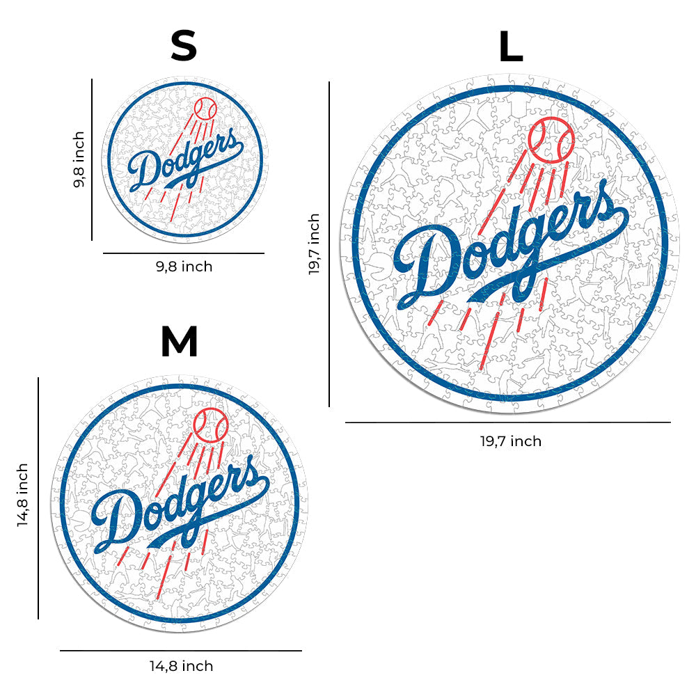 Los Angeles Dodgers™ Logo - Holzpuzzle