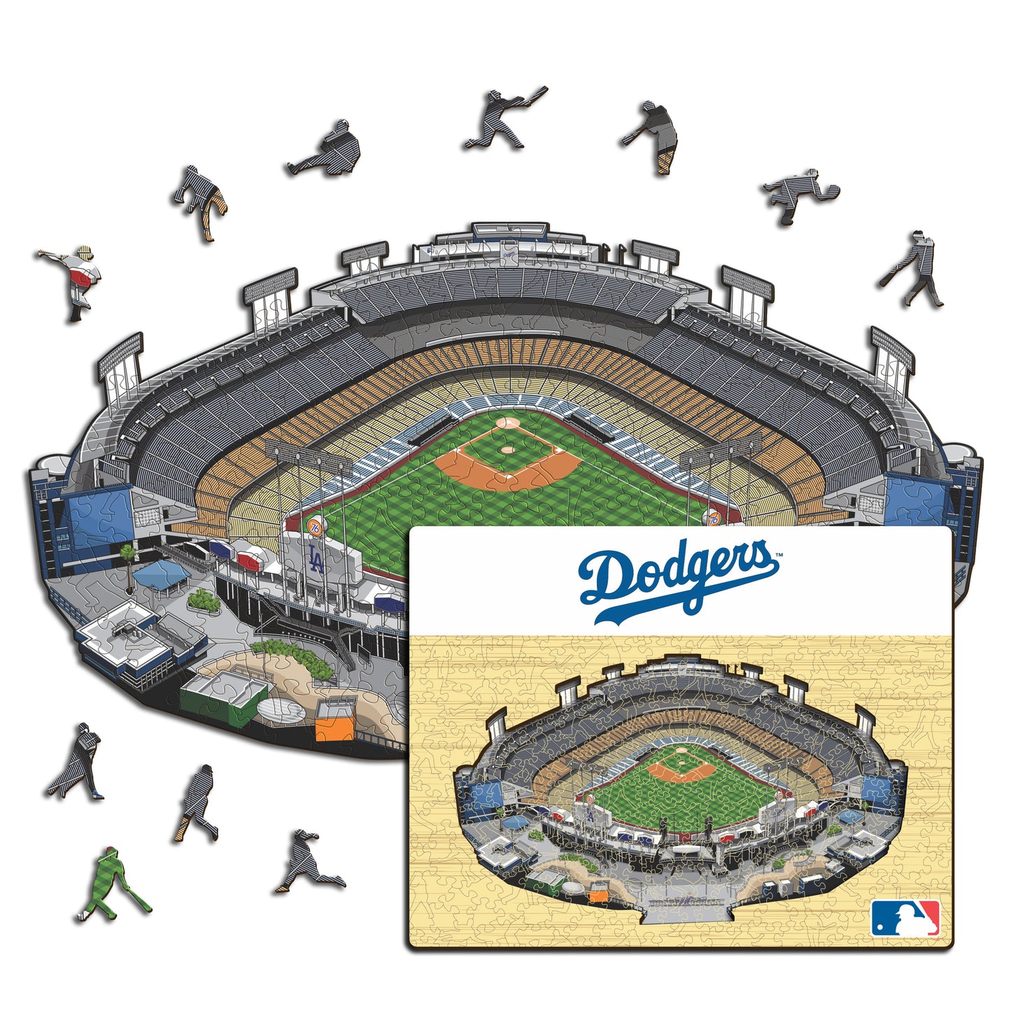 Los Angeles Dodgers™ Dodger Stadium - Holzpuzzle