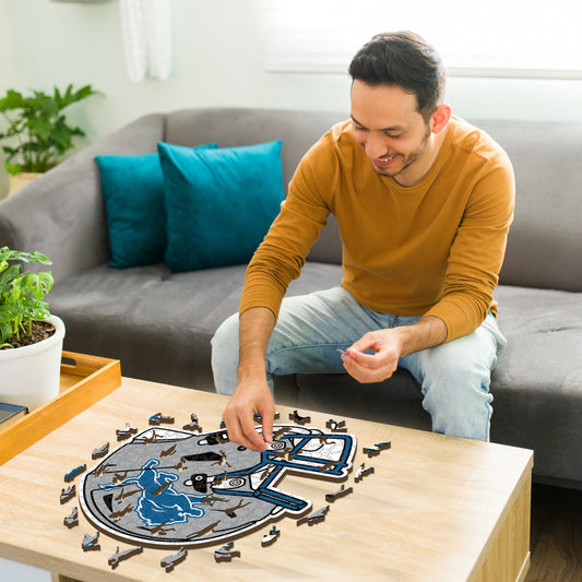 Detroit Lions™ Helm - Holzpuzzle