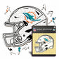 Miami Dolphins™ Helm - Holzpuzzle