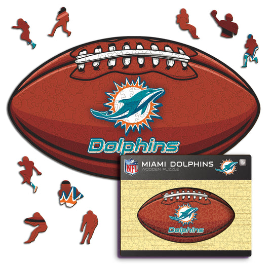 Miami Dolphins™ Football - Holzpuzzle