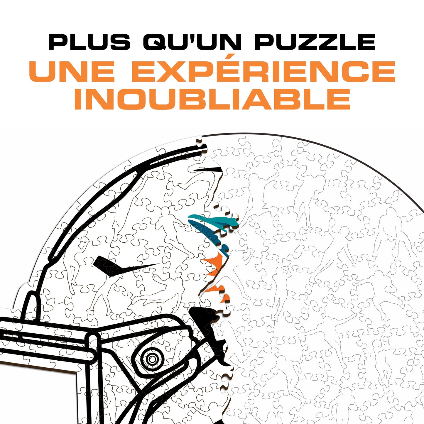 Miami Dolphins™ Helm - Holzpuzzle