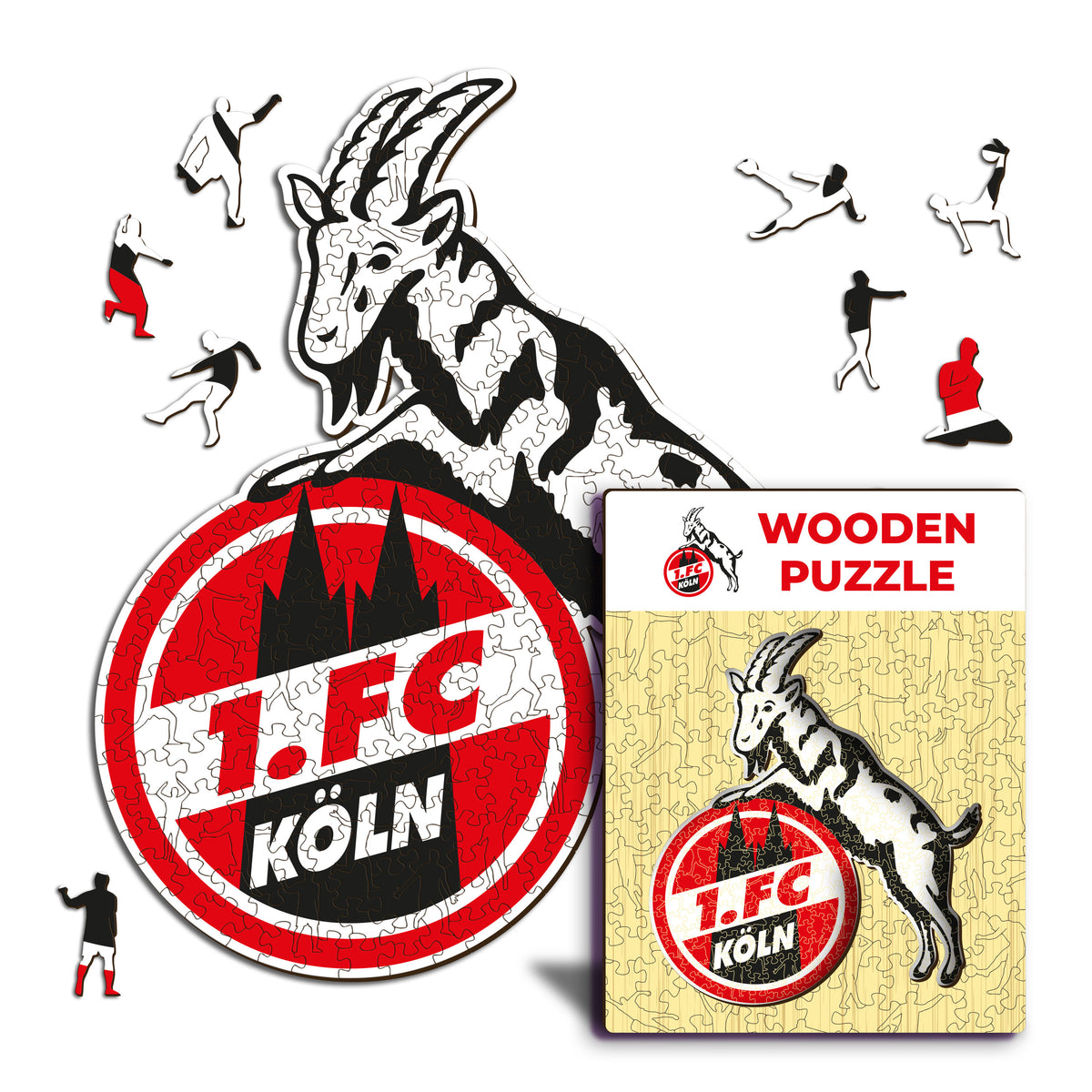 FC Koln® Logo Holzpuzzle