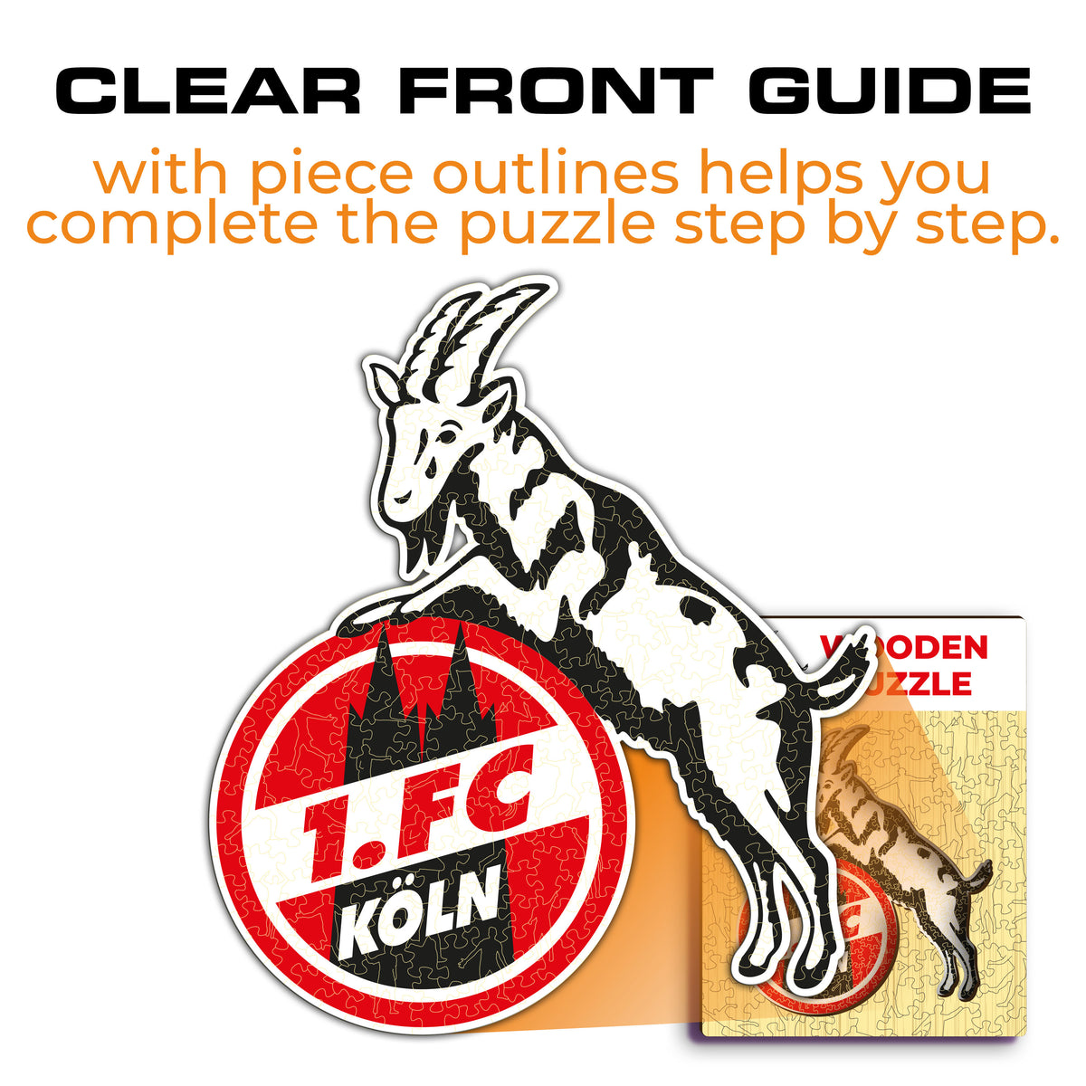 FC Koln® Logo Holzpuzzle