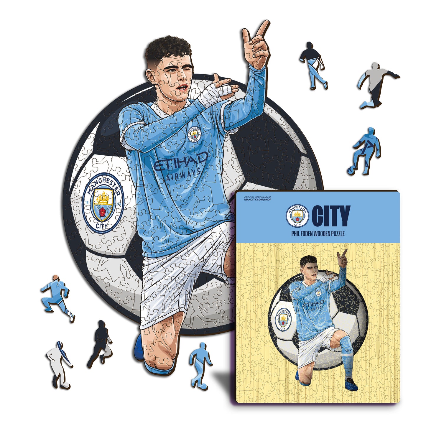 Phil Foden - Holzpuzzle