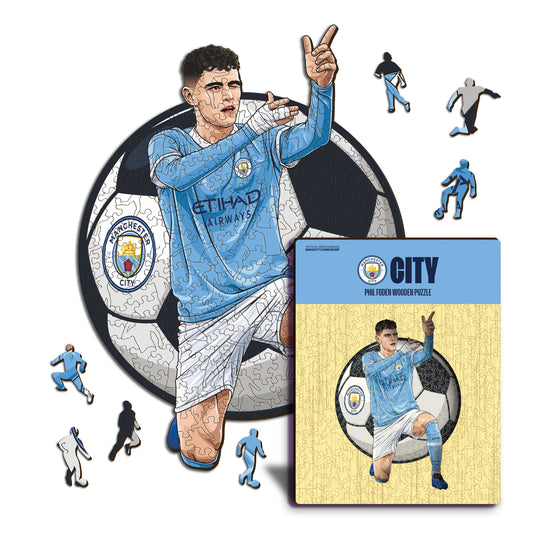 Phil Foden - Holzpuzzle
