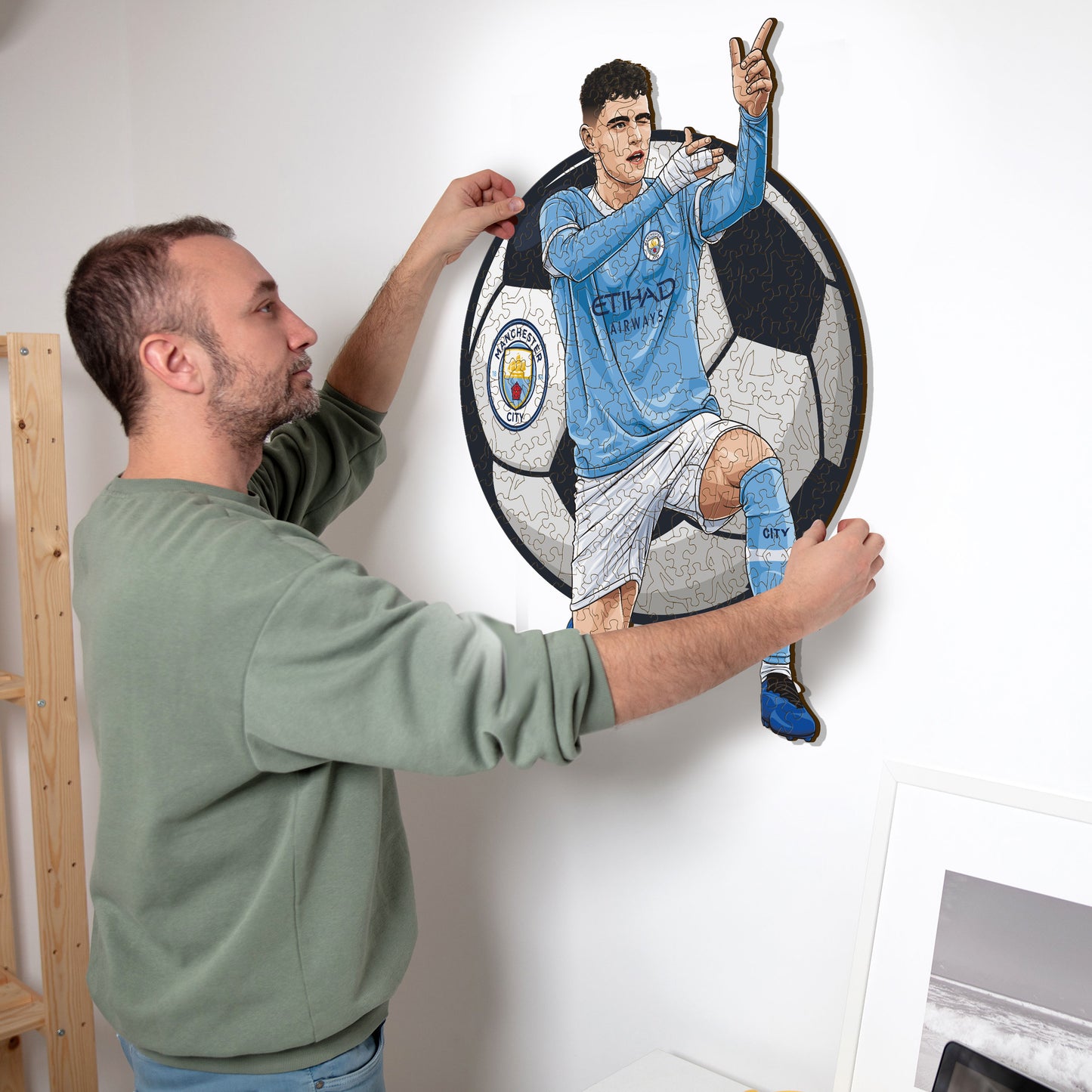 Phil Foden - Holzpuzzle