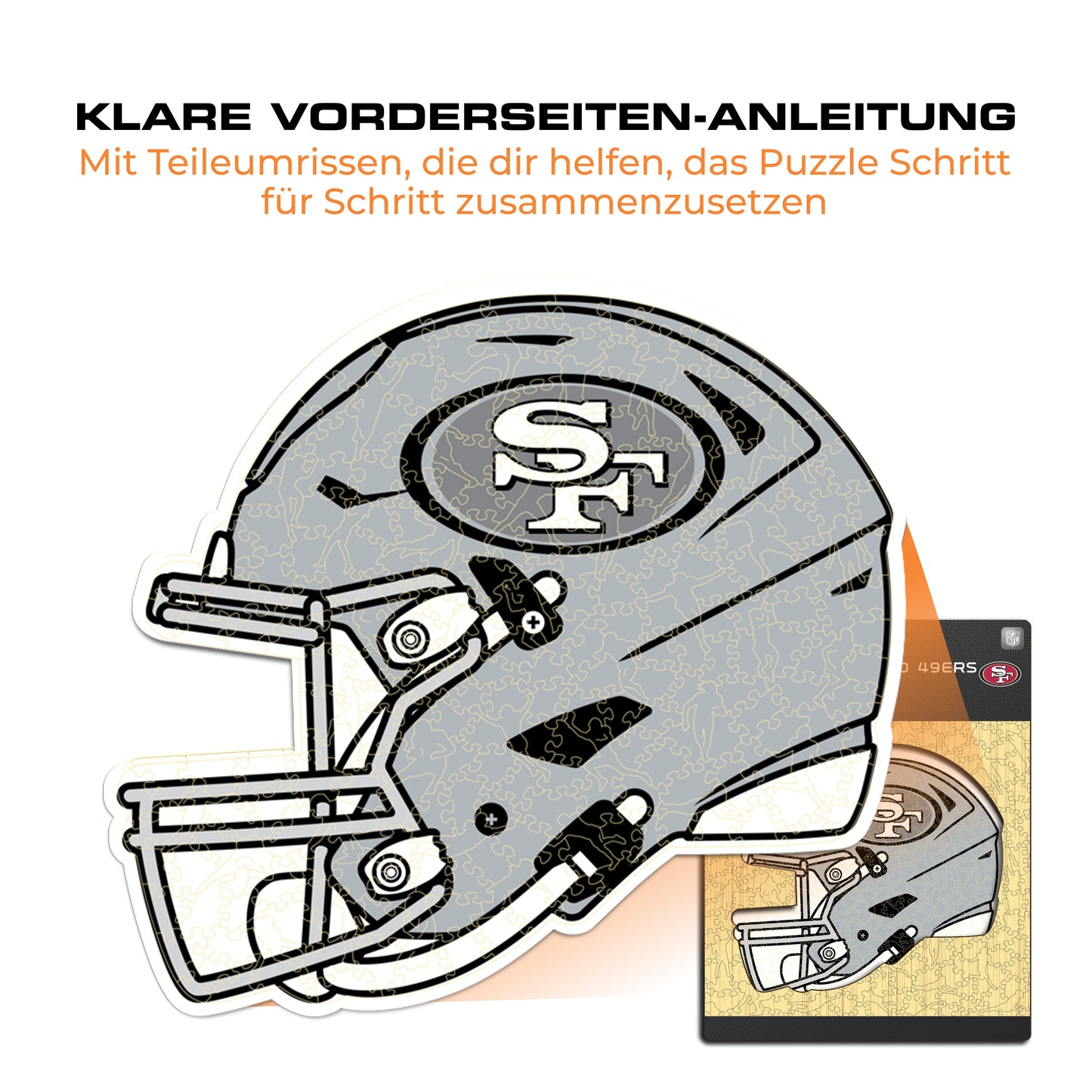San Francisco 49ers™ Helm - Holzpuzzle