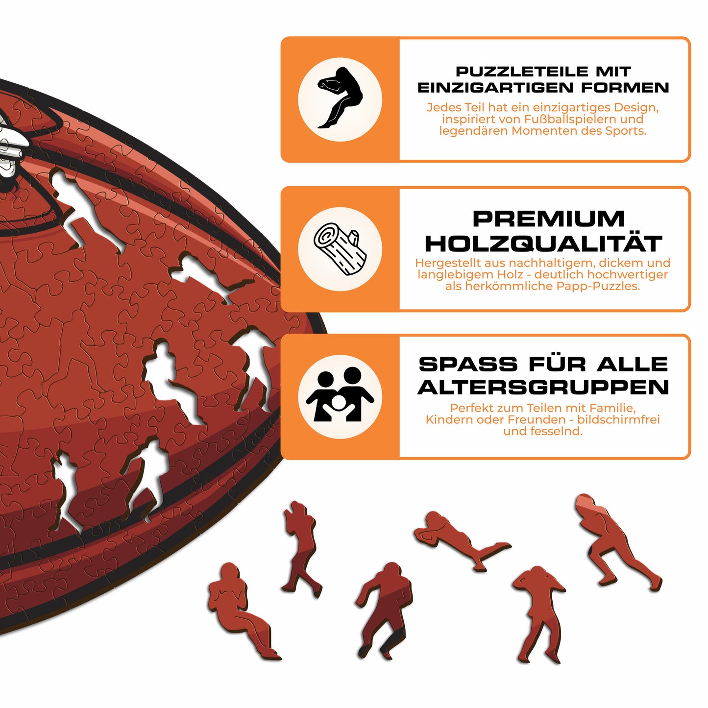 San Francisco 49ers™ Football - Holzpuzzle