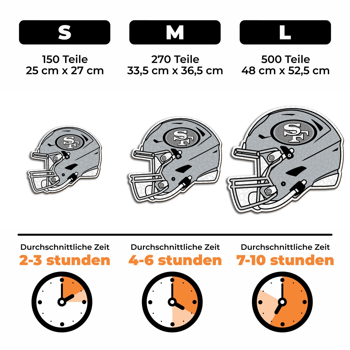 San Francisco 49ers™ Helm - Holzpuzzle