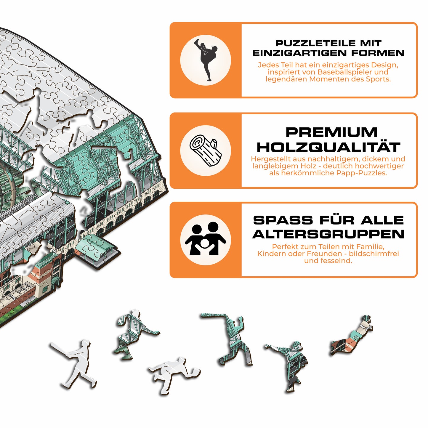 Houston Astros™ Daikin Park - Holzpuzzle