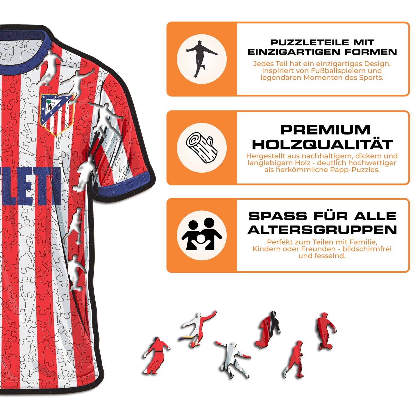Atlético de Madrid® Jersey - Holzpuzzle