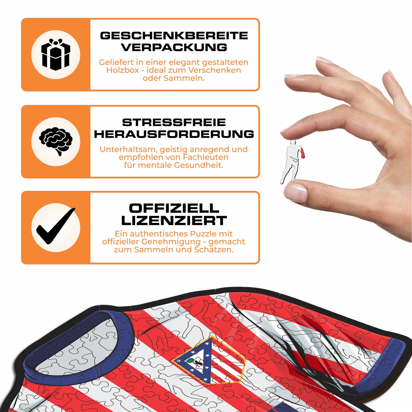 Atlético de Madrid® Jersey - Holzpuzzle