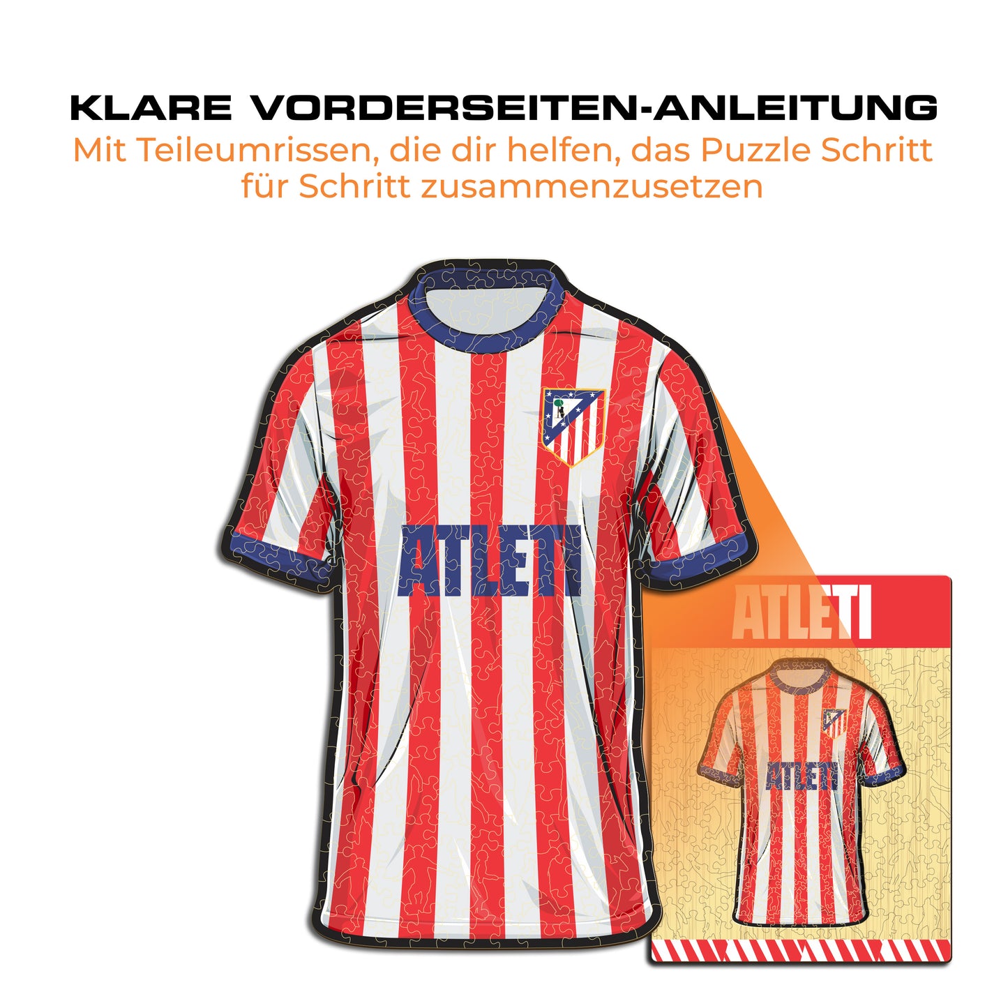 Atlético de Madrid® Jersey - Holzpuzzle