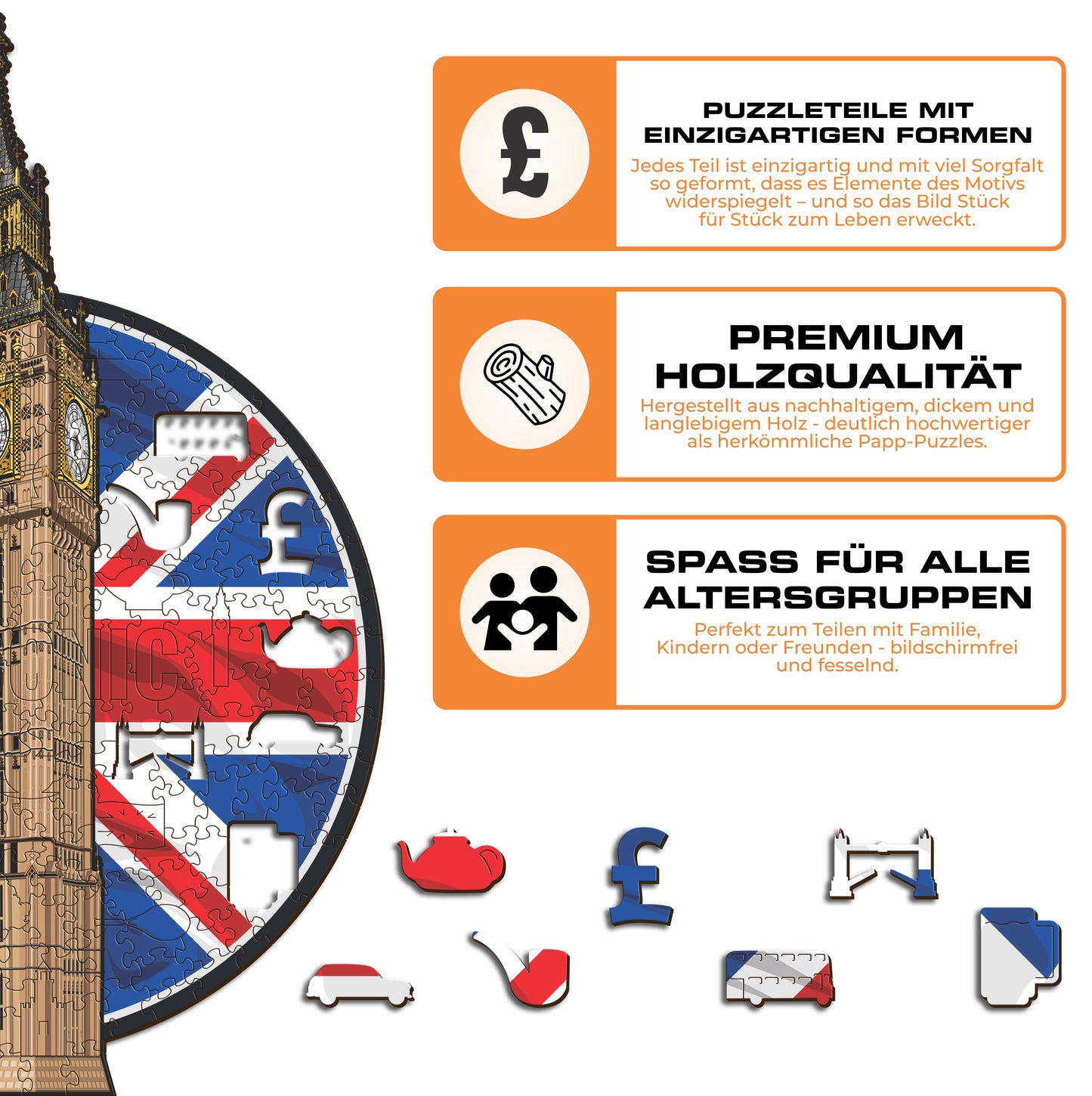 Big Ben - Holzpuzzle