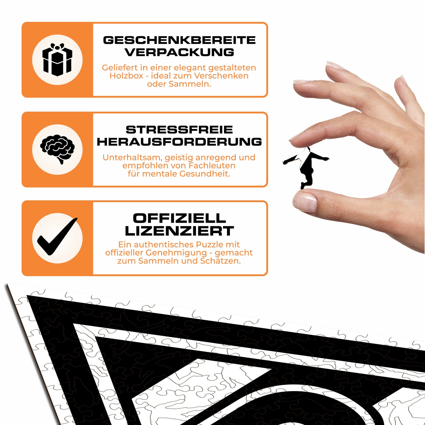 Borussia Mönchengladbach® Logo - Holzpuzzle