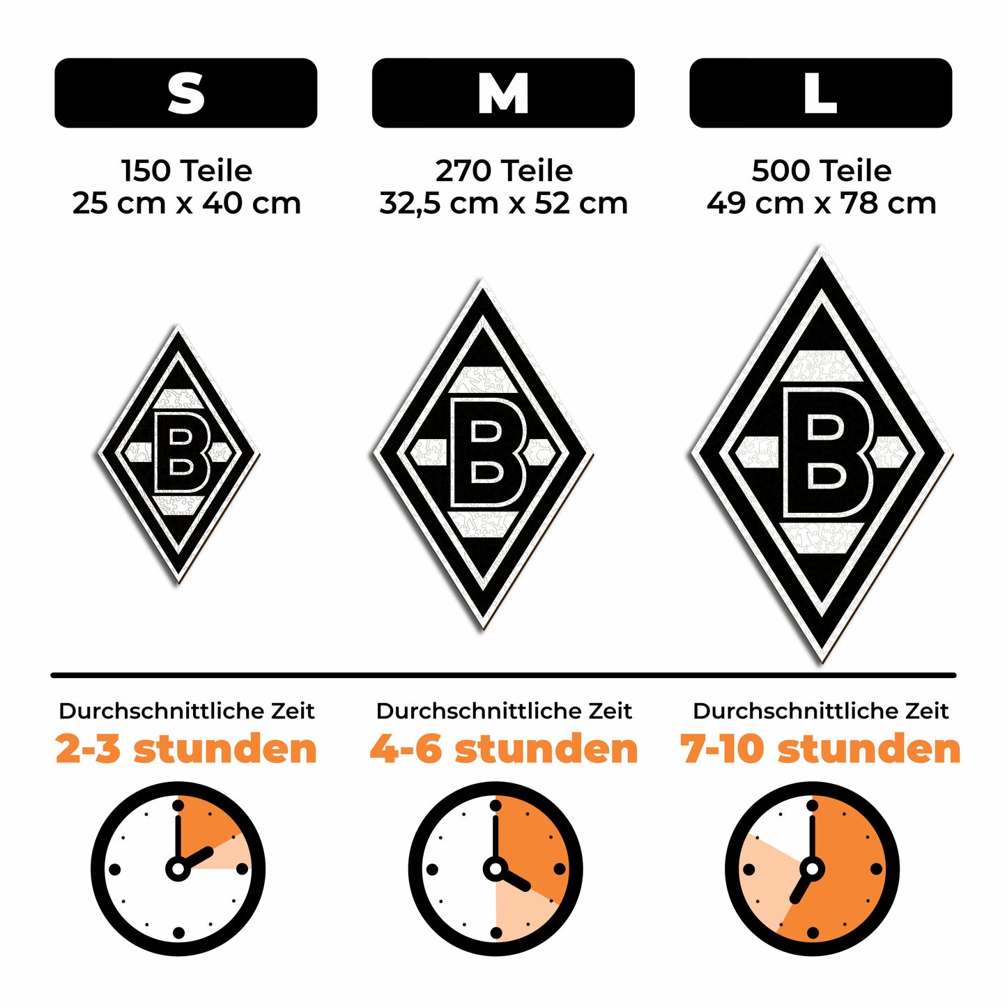 Borussia Mönchengladbach® Logo - Holzpuzzle