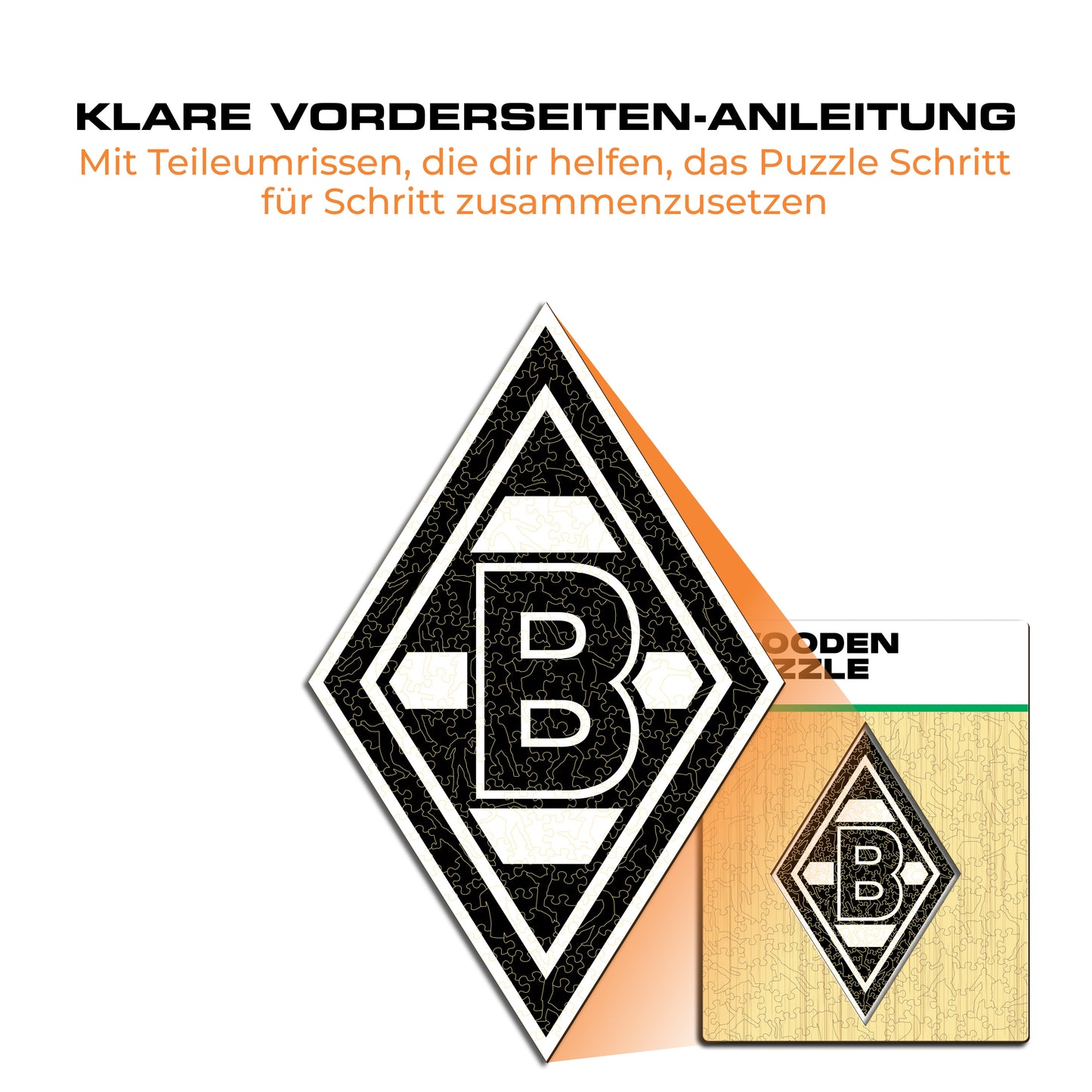Borussia Mönchengladbach® Logo - Holzpuzzle