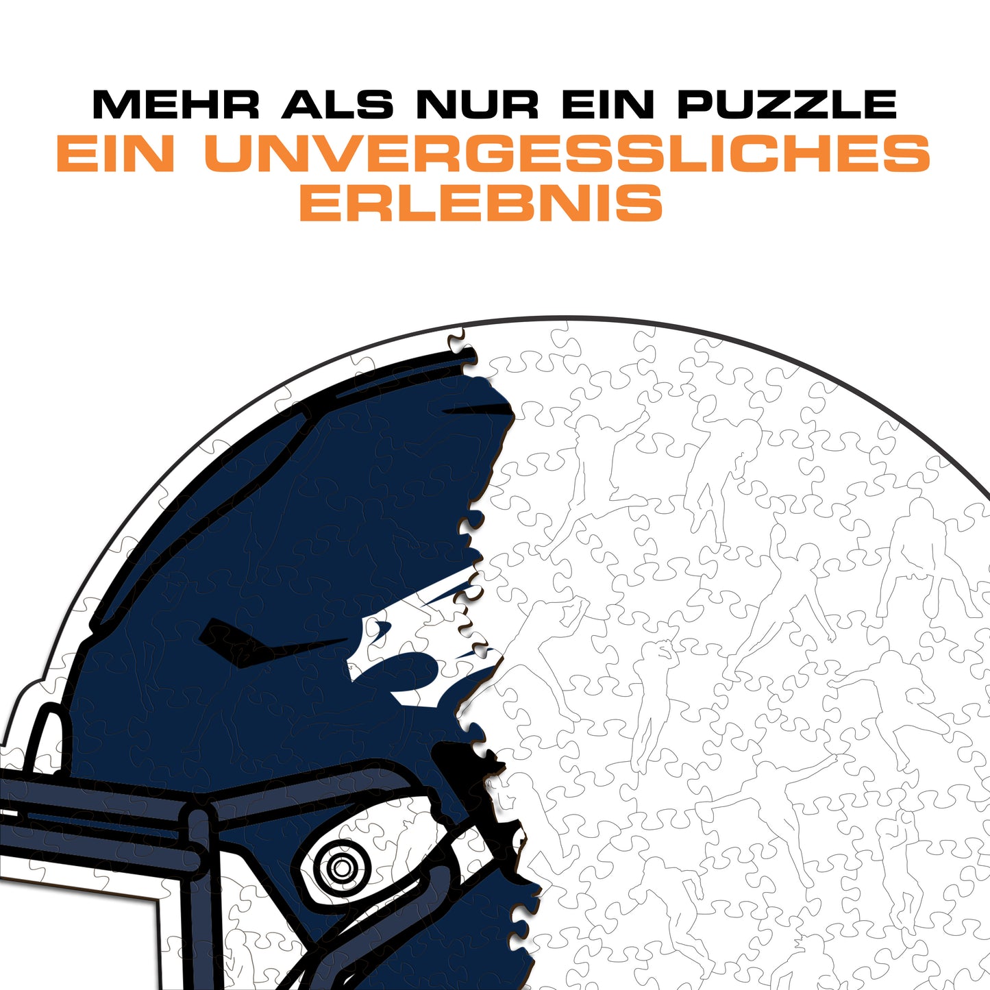 Denver Broncos™ Helm - Holzpuzzle