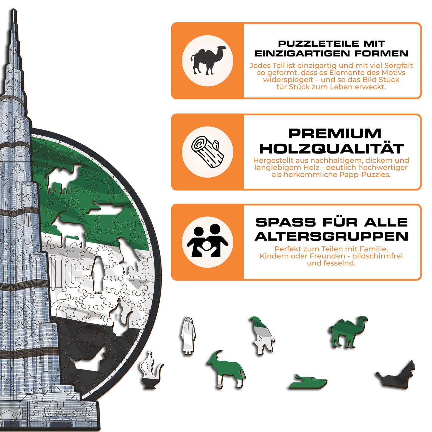 Burj Khalifa - Holzpuzzle