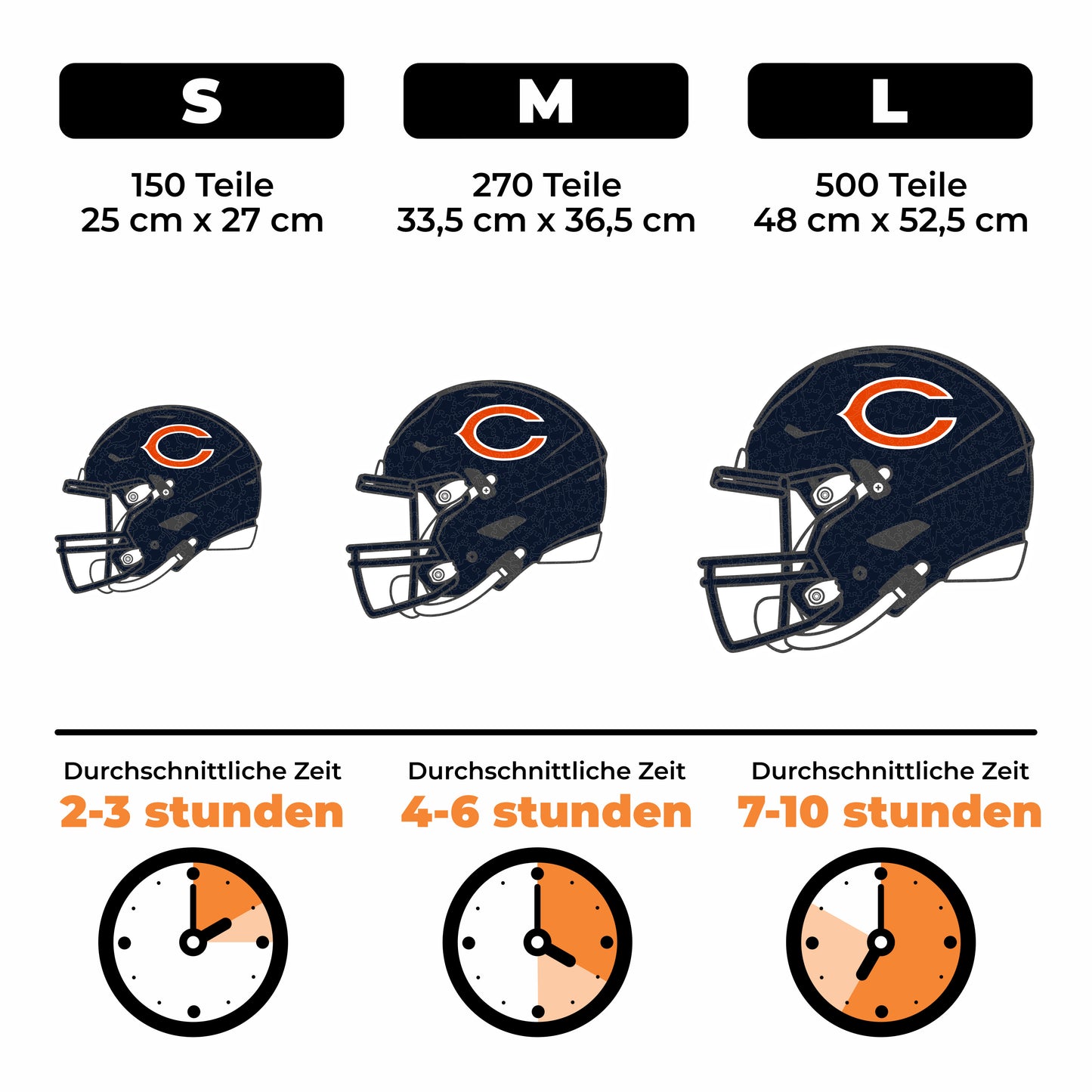 Chicago Bears™ Helm - Holzpuzzle