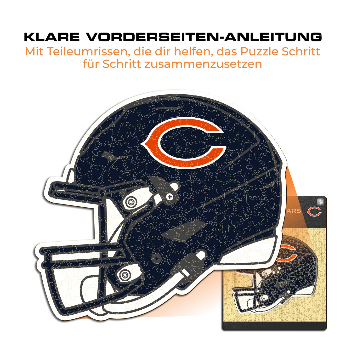 Chicago Bears™ Helm - Holzpuzzle