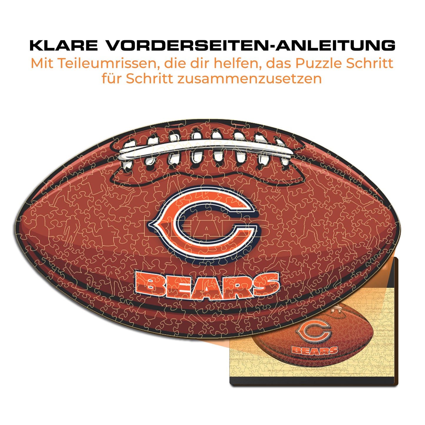 Chicago Bears™ Football - Holzpuzzle