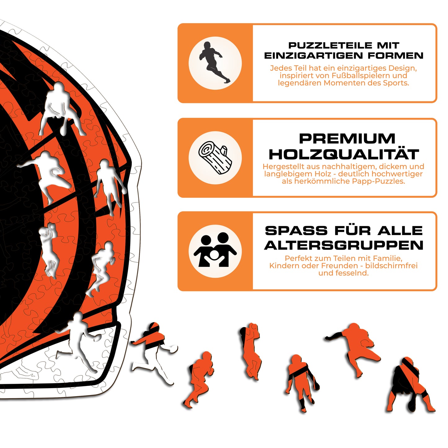 Cincinnati Bengals™ Helm - Holzpuzzle