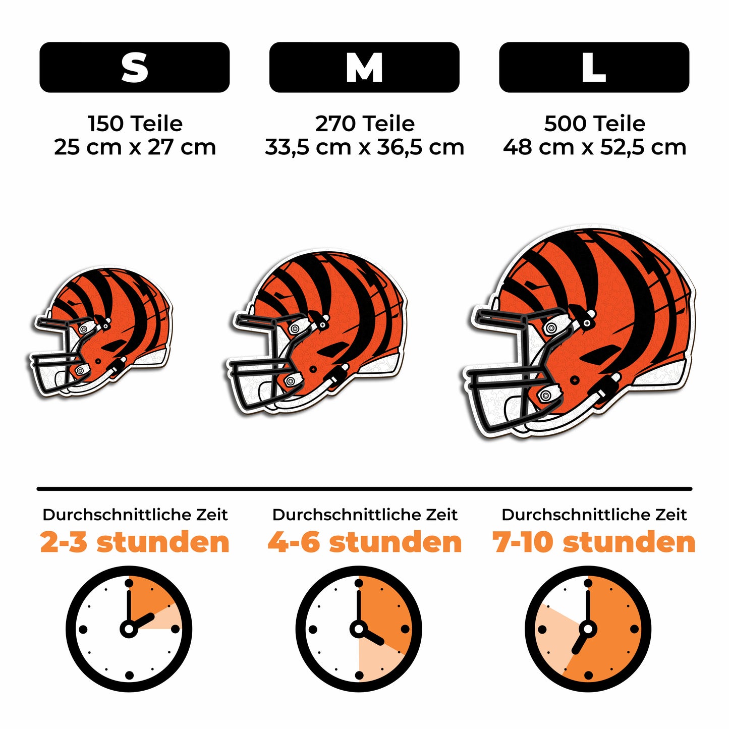 Cincinnati Bengals™ Helm - Holzpuzzle