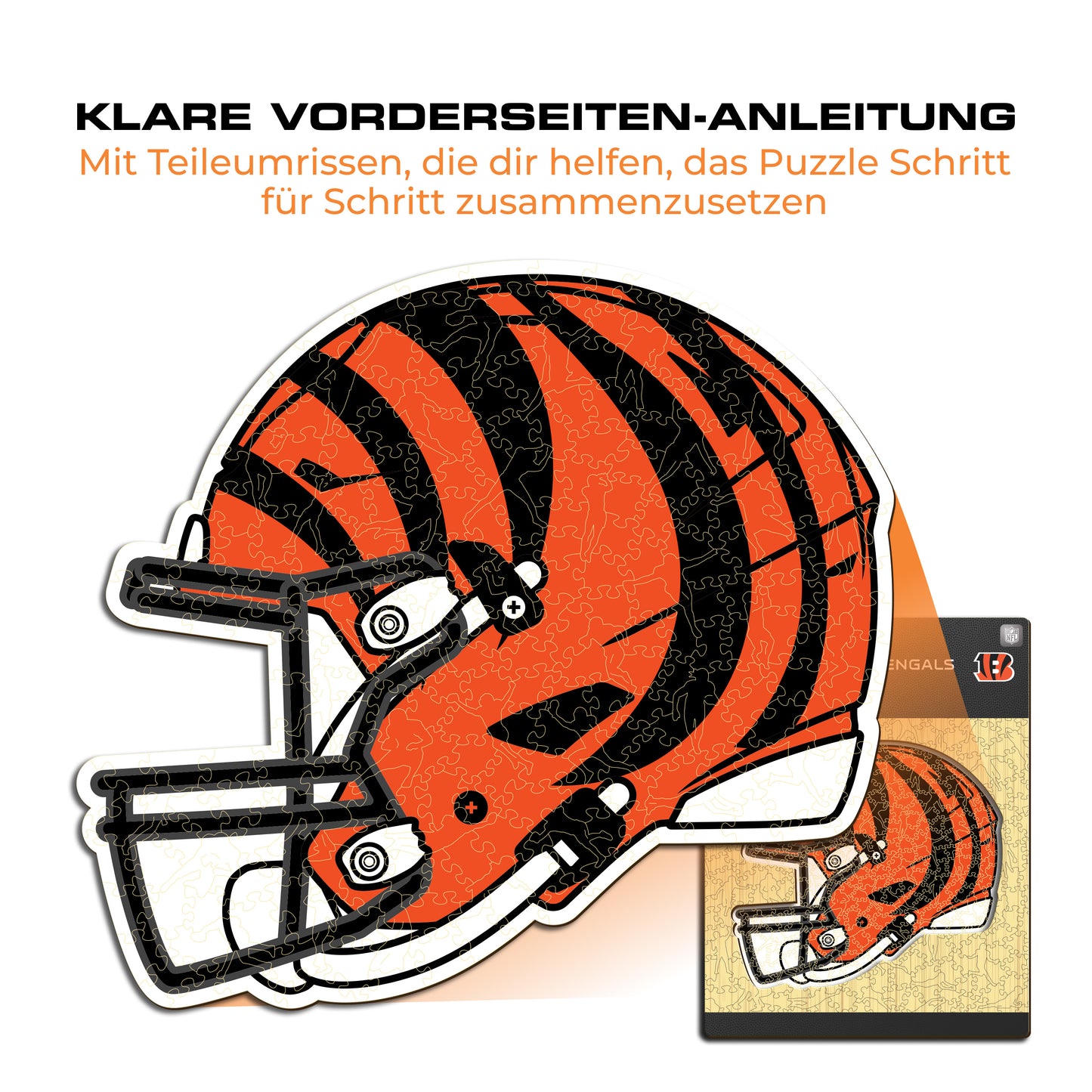 Cincinnati Bengals™ Helm - Holzpuzzle