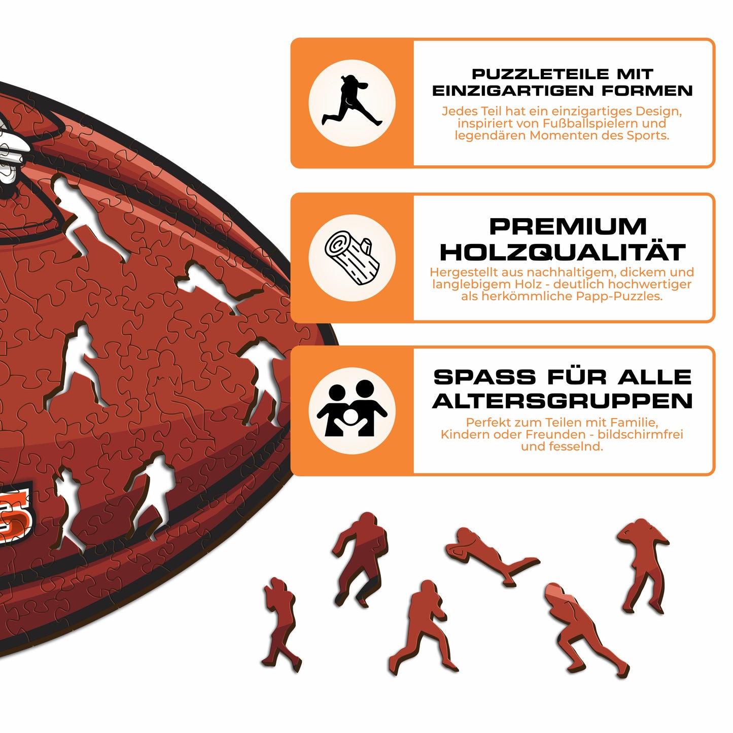 Cincinnati Bengals™ Football - Holzpuzzle