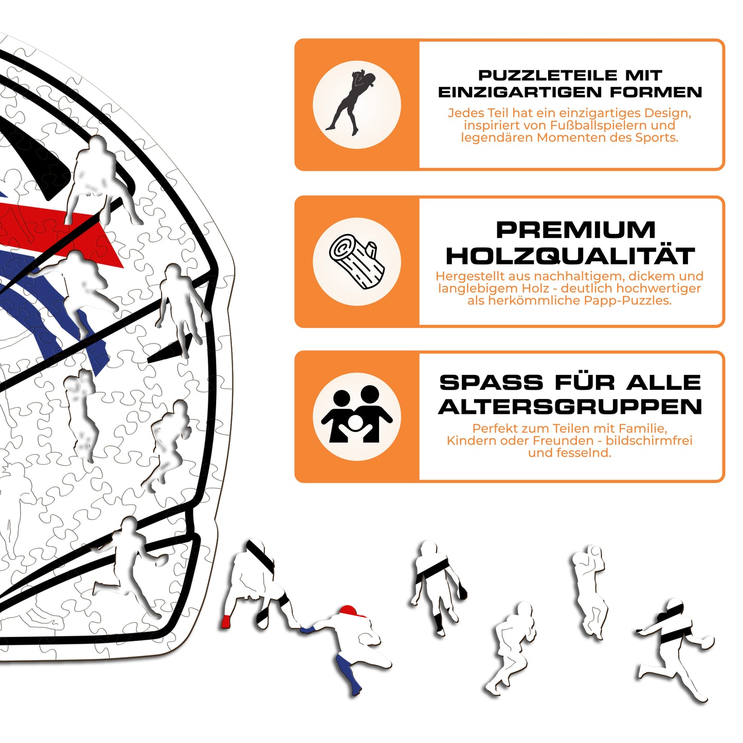 Buffalo Bills™ Helm - Holzpuzzle