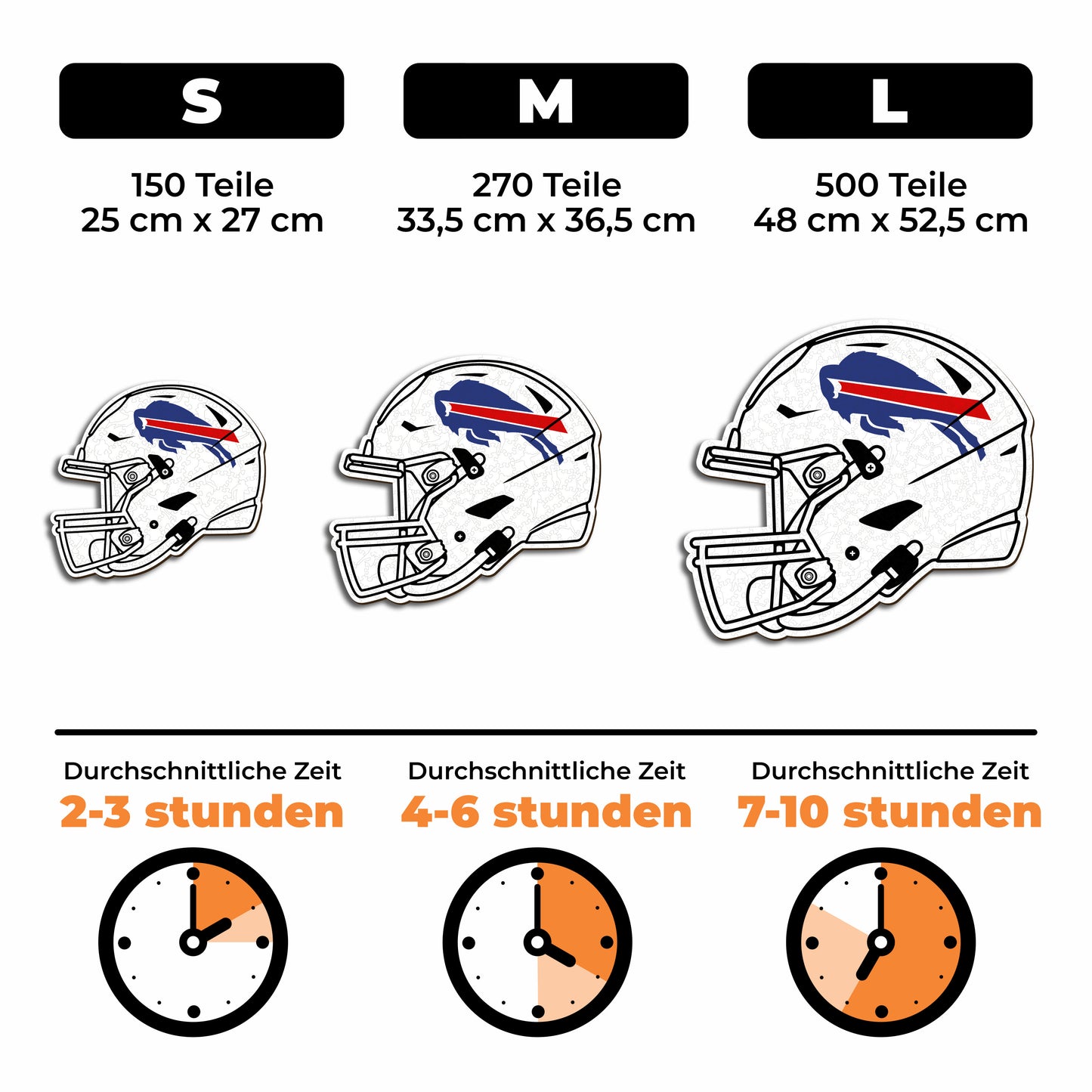 Buffalo Bills™ Helm - Holzpuzzle