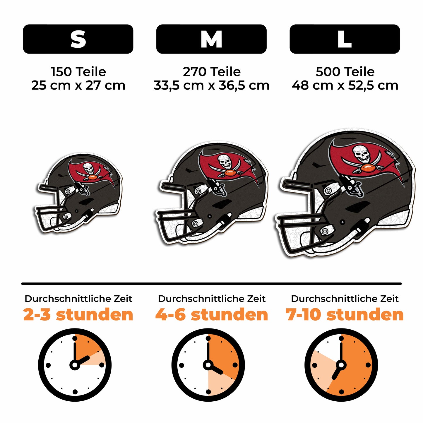 Tampa Bay Buccaneers™ Helm - Holzpuzzle