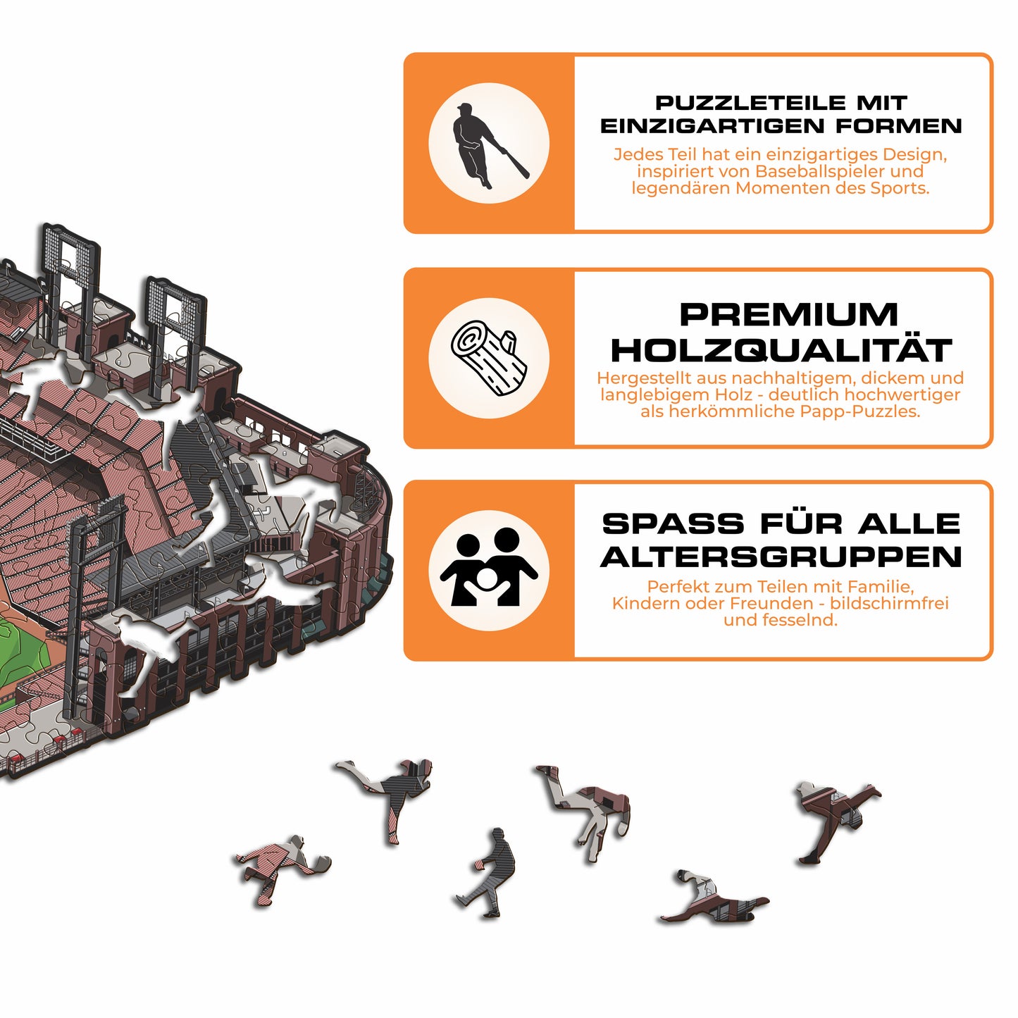 St. Louis Cardinals™ Busch Stadium - Holzpuzzle