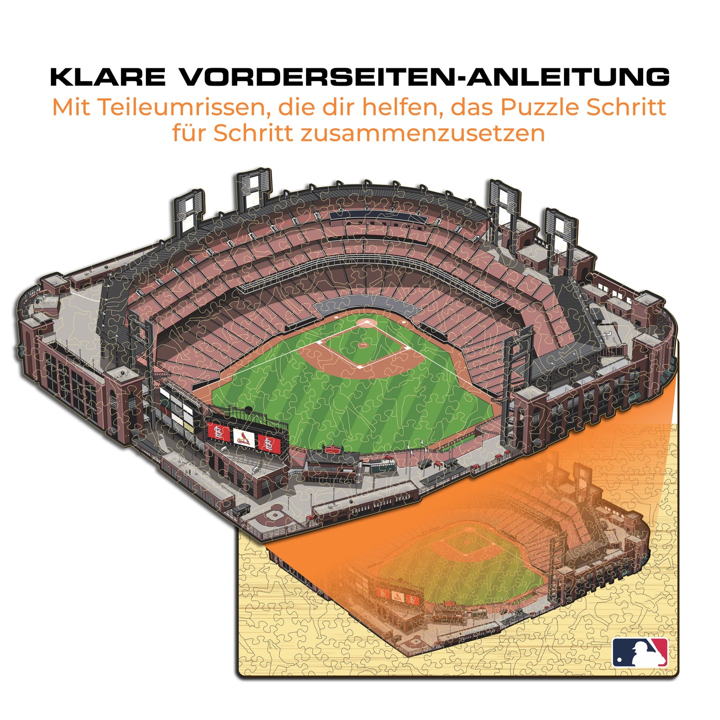St. Louis Cardinals™ Busch Stadium - Holzpuzzle