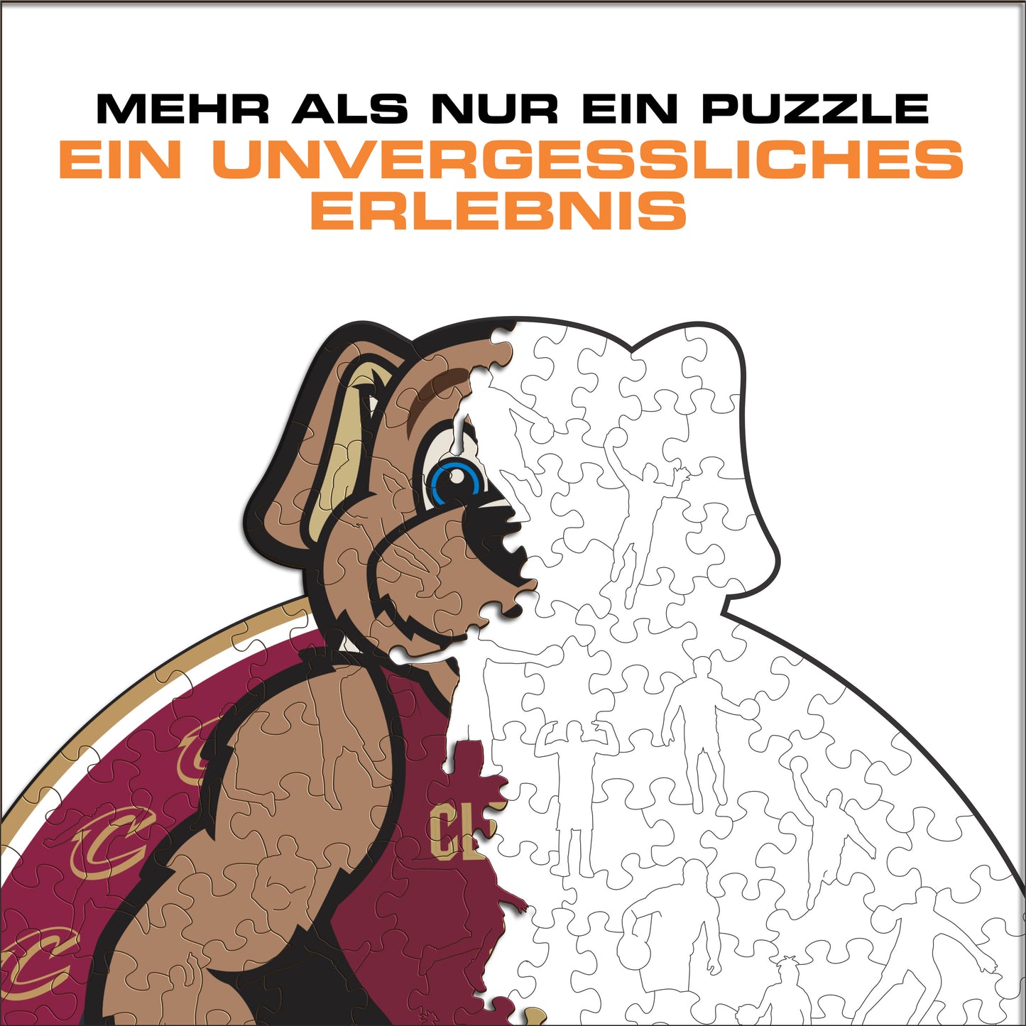 Cleveland Cavaliers™ Maskottchen - Holzpuzzle