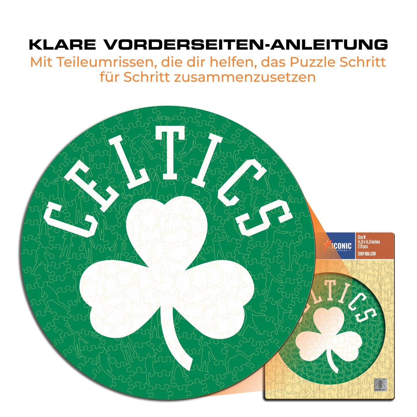 Boston Celtics™ Logo - Holzpuzzle