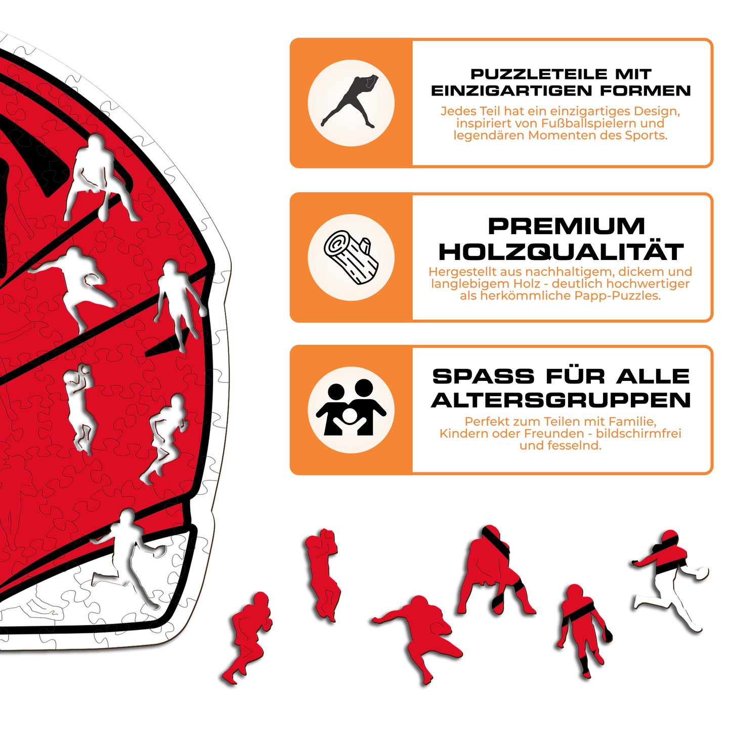 Kansas City Chiefs™ Helm - Holzpuzzle