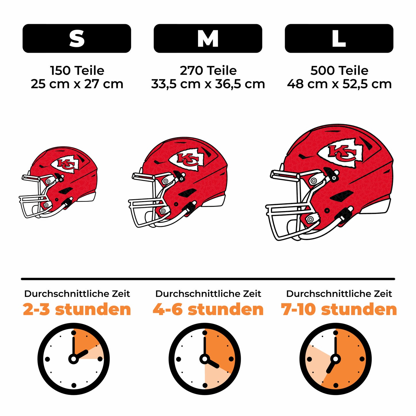 Kansas City Chiefs™ Helm - Holzpuzzle