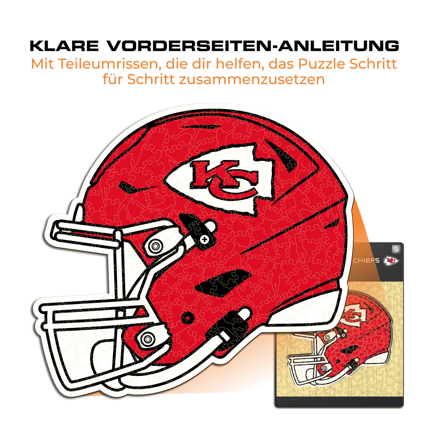 Kansas City Chiefs™ Helm - Holzpuzzle