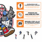 Los Angeles Clippers™ Maskottchen - Holzpuzzle