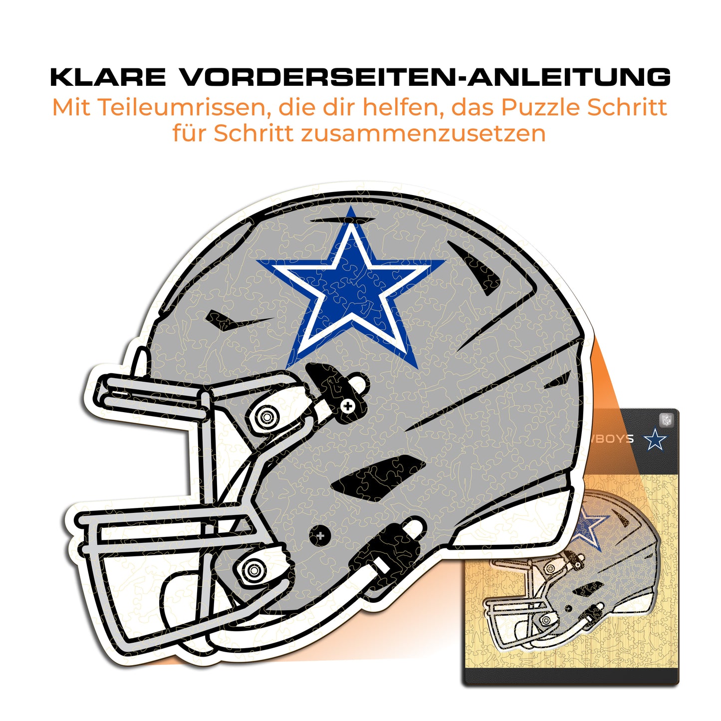 Dallas Cowboys™ Helm - Holzpuzzle
