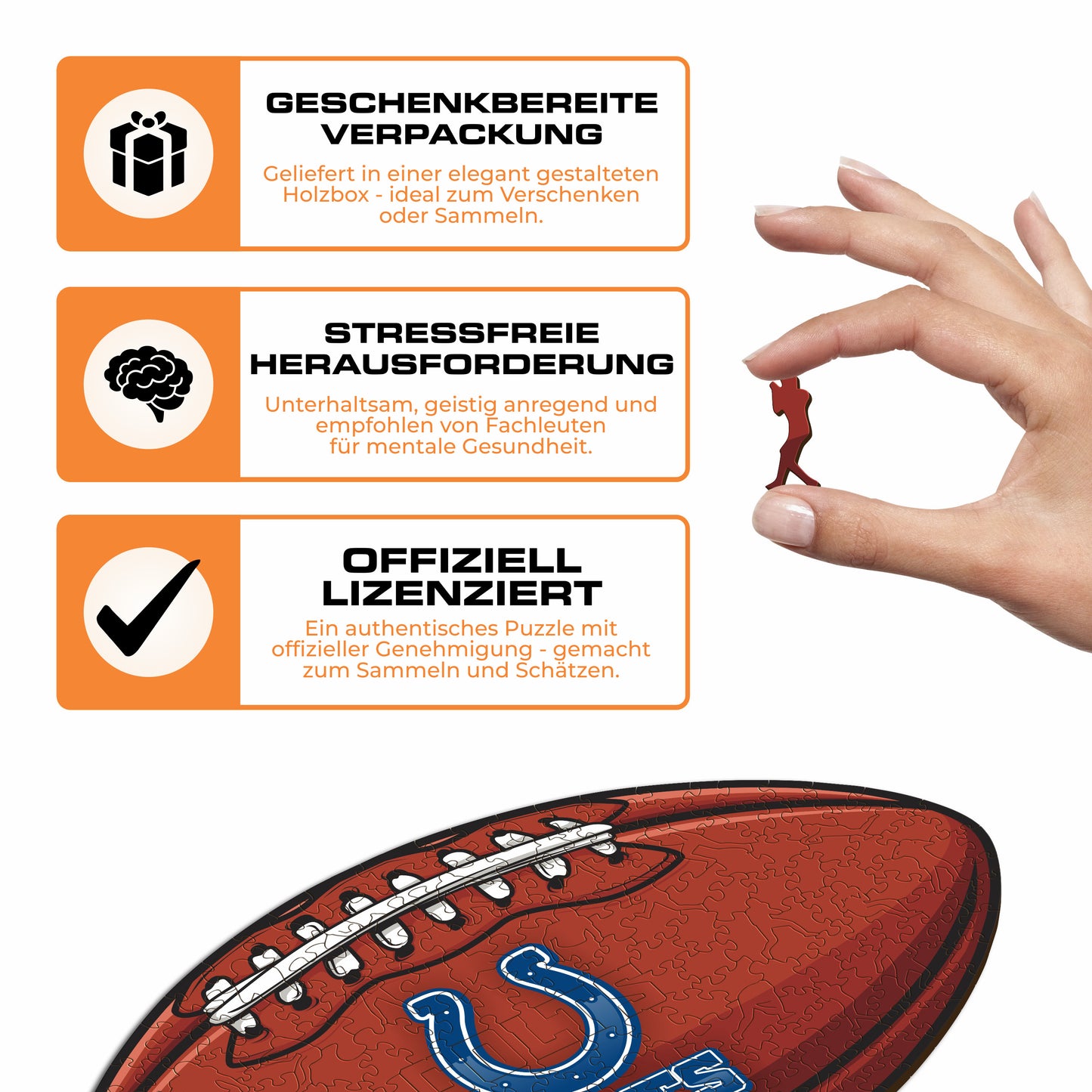 Indianapolis Colts™ Football - Holzpuzzle
