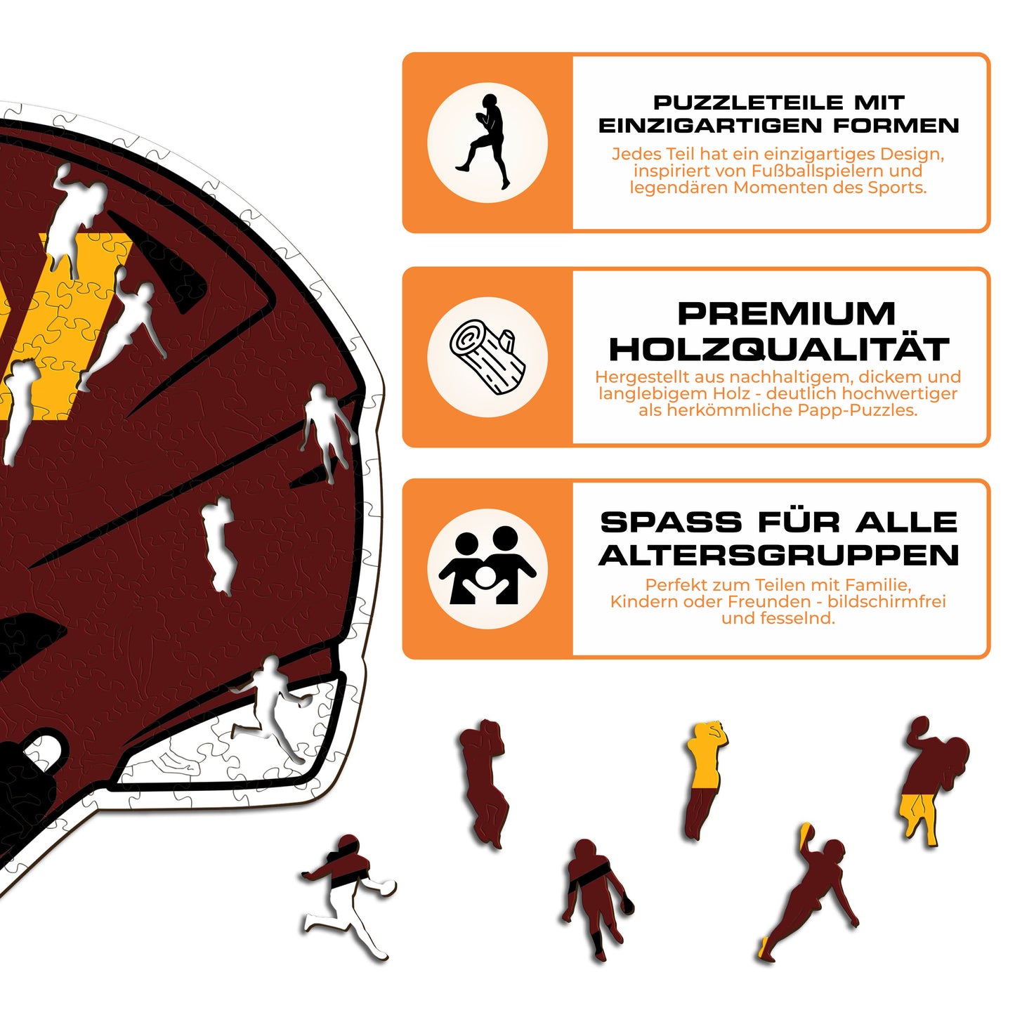 Washington Commanders™ Helm - Holzpuzzle